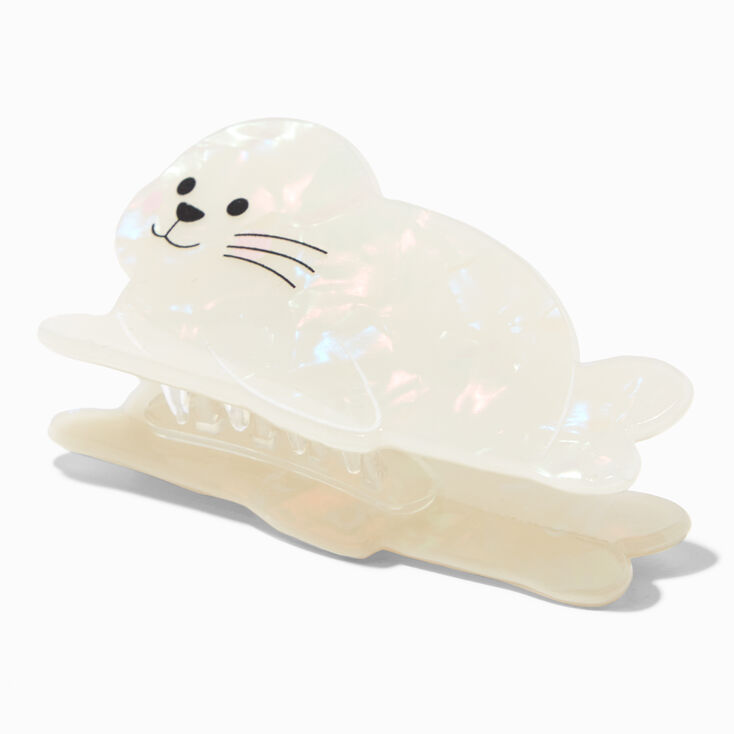 Iridescent Seal Hair Claw,