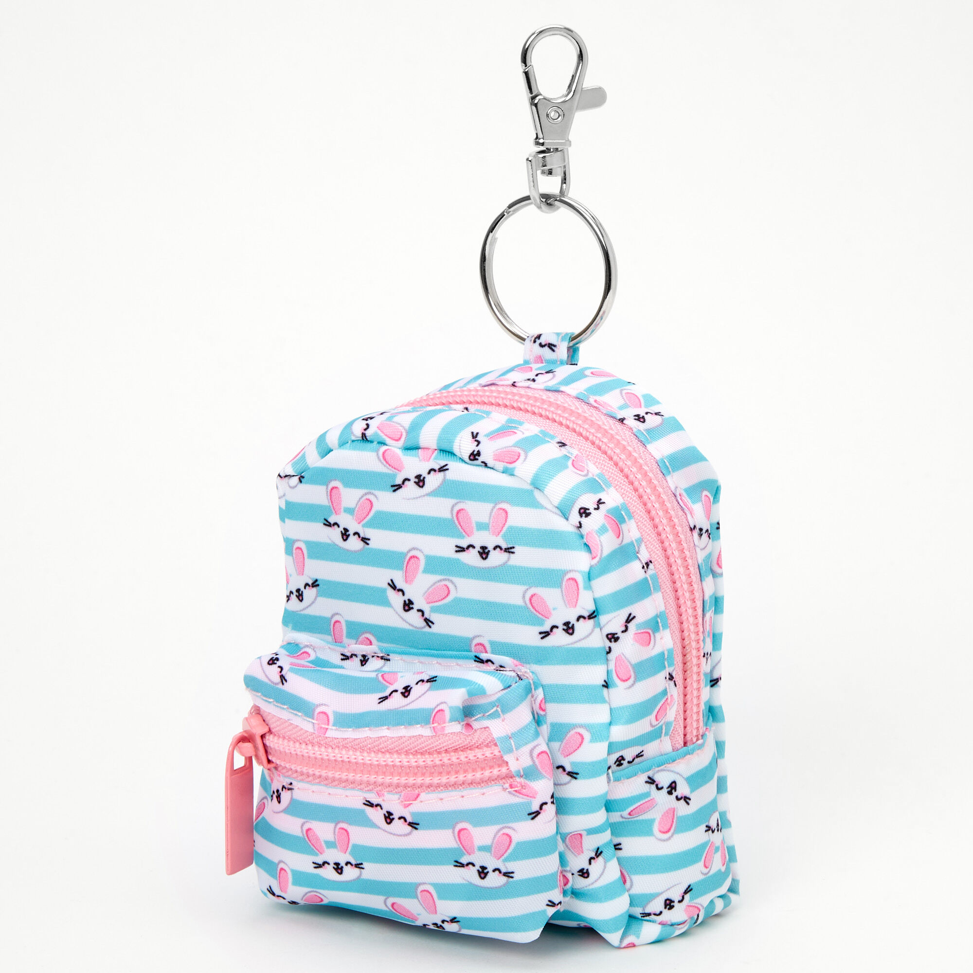 "Smile!" Bunny 4'' Backpack Stationery Set - Blue,
