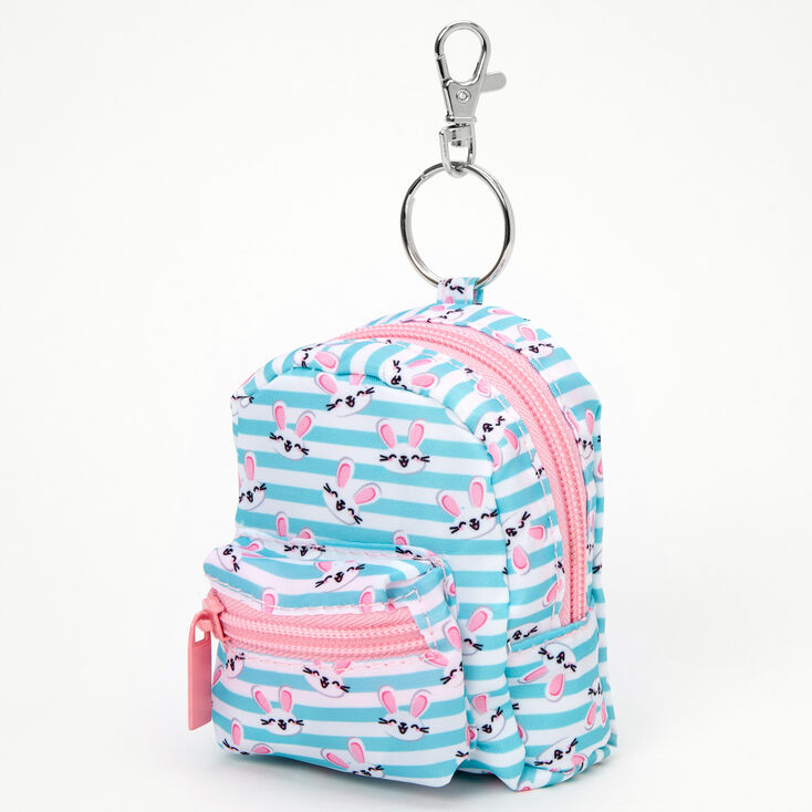 &quot;Smile!&quot; Bunny 4&#39;&#39; Backpack Stationery Set - Blue,