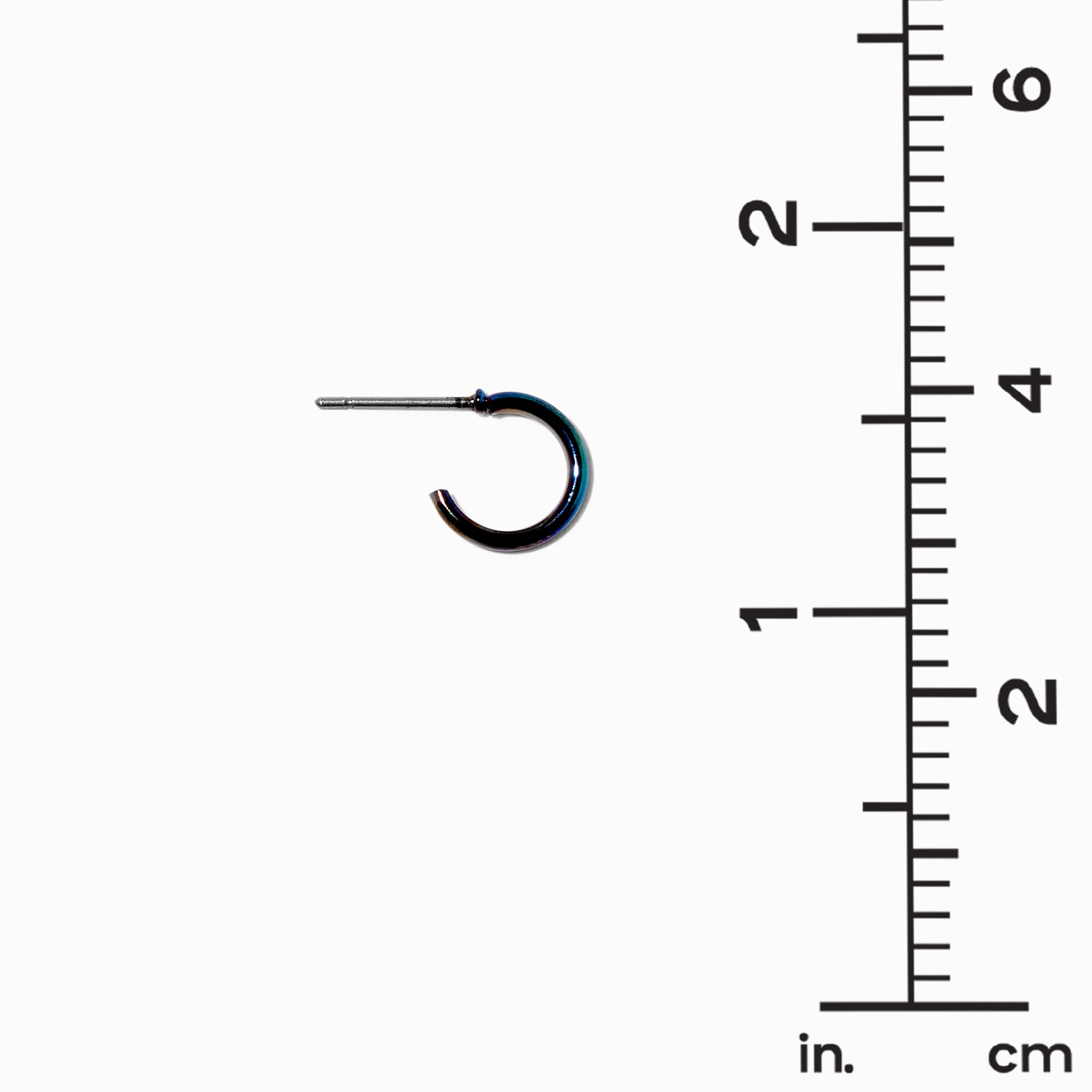 Silver & Black Earrings Set - 6 Pack,