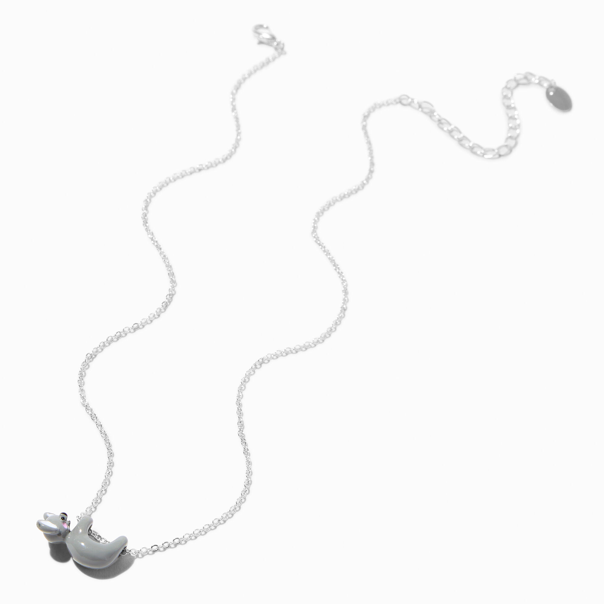 Swinging Koala Silver-tone Pendant Necklace,