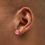 C LUXE by Claire&#39;s Sterling Silver Post Pink Sprinkles Donut Stud Earrings,