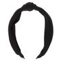 Ribbed Knotted Headband - Black,