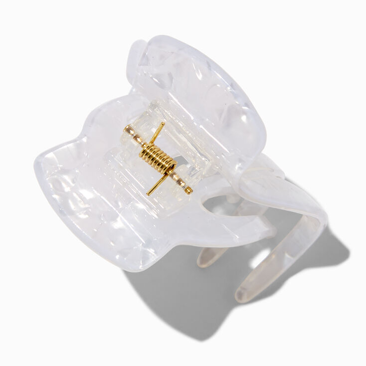 White Yoga Hair Claw,