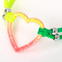 Glitter Heart Ombre Stretch Bracelet,