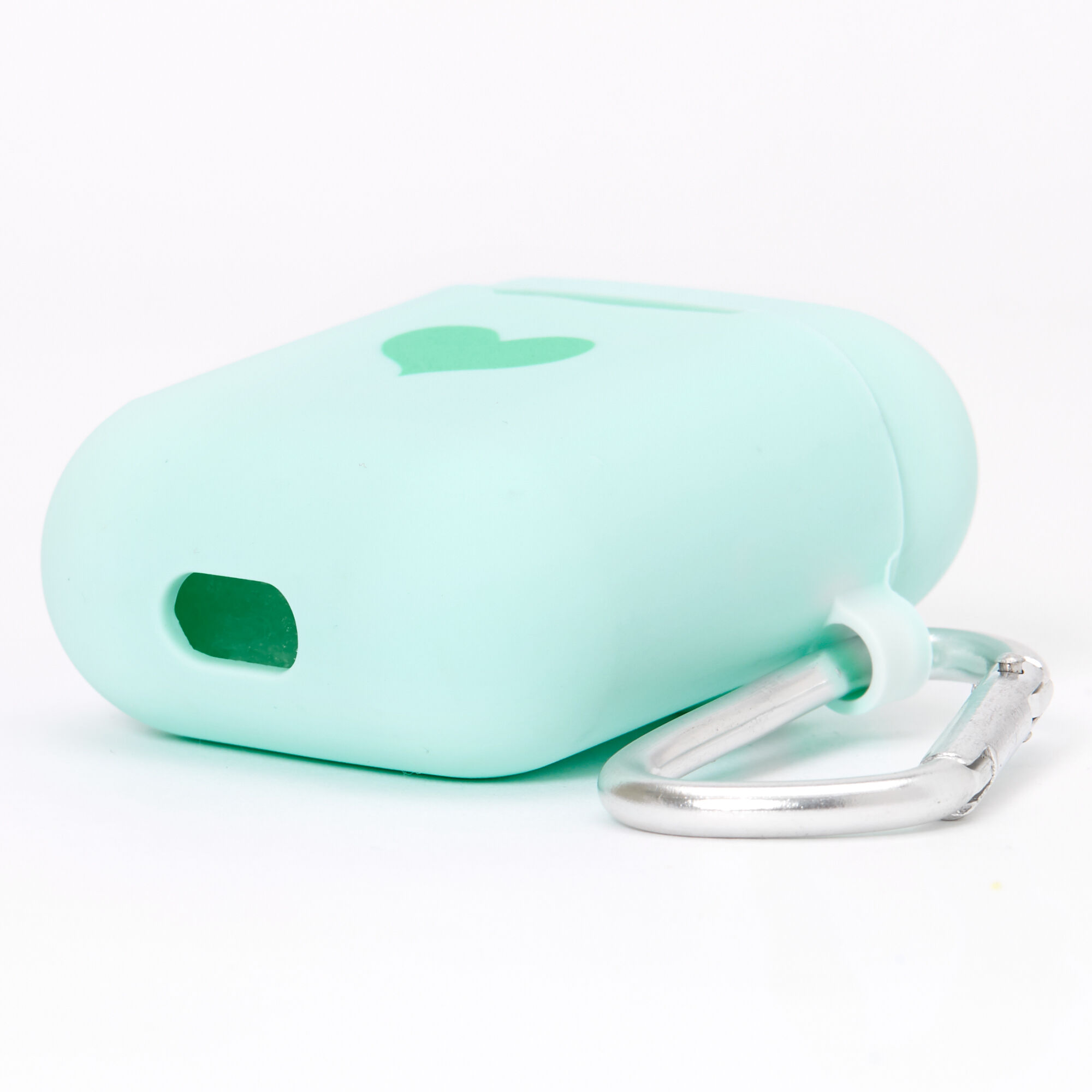 Mint Heart Silicone Earbud Case Cover - Compatible With Apple AirPods®,