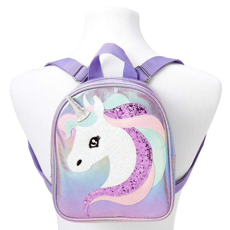 Claire&#39;s Club Iridescent Unicorn Backpack,