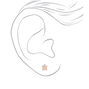 Silver Rainbow Turtle Stud Earrings - 6 Pack,
