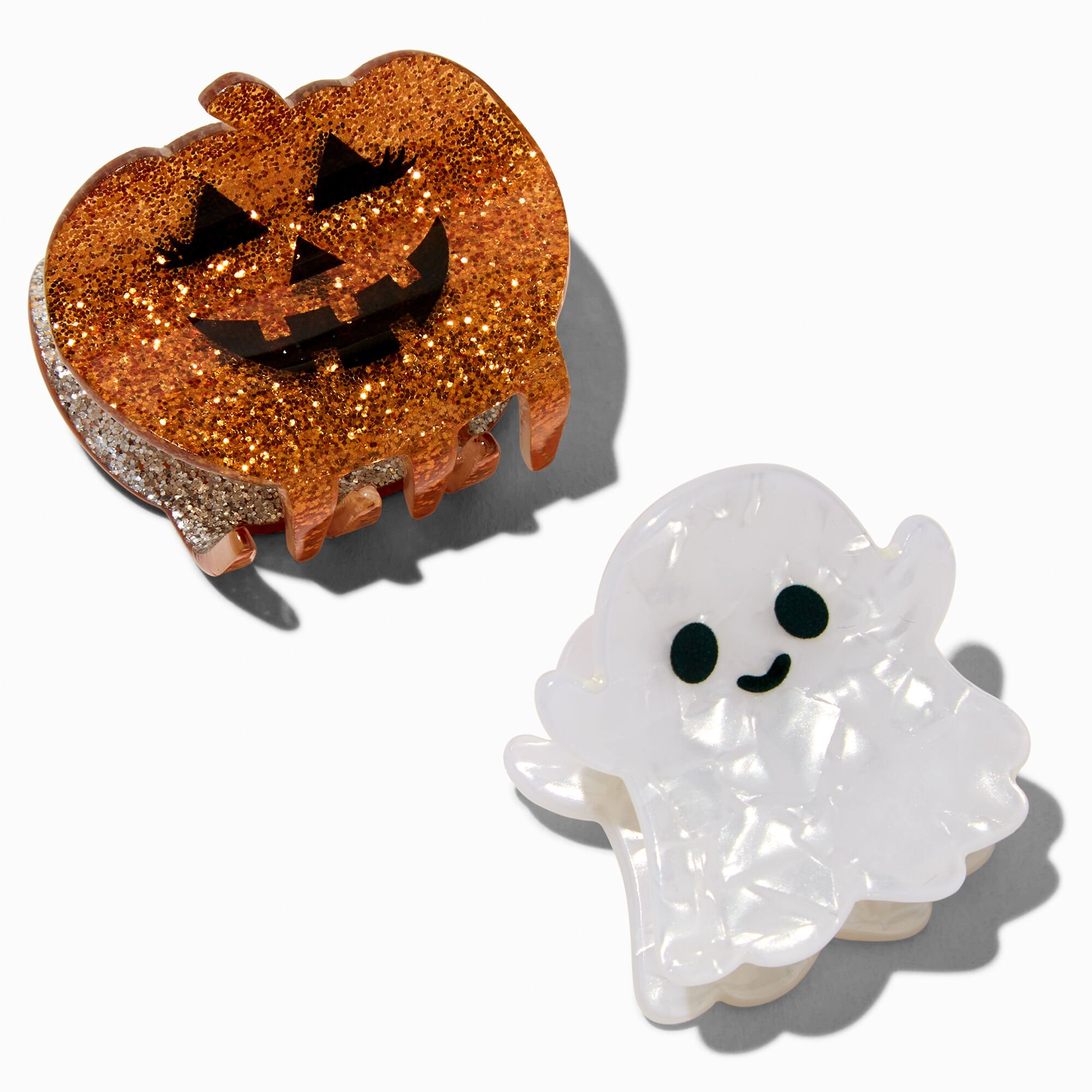 Ghost & Jack-o-Lantern Hair Claws - 2 Pack,