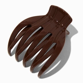 Medium Finger Hair Claw - Brown,