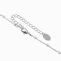 Silver-tone Pearl Chain Station Necklace ,