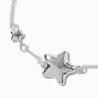 Silver-tone Puffy Star Bracelet,