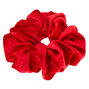 Medium Velvet Hair Scrunchie - Red,