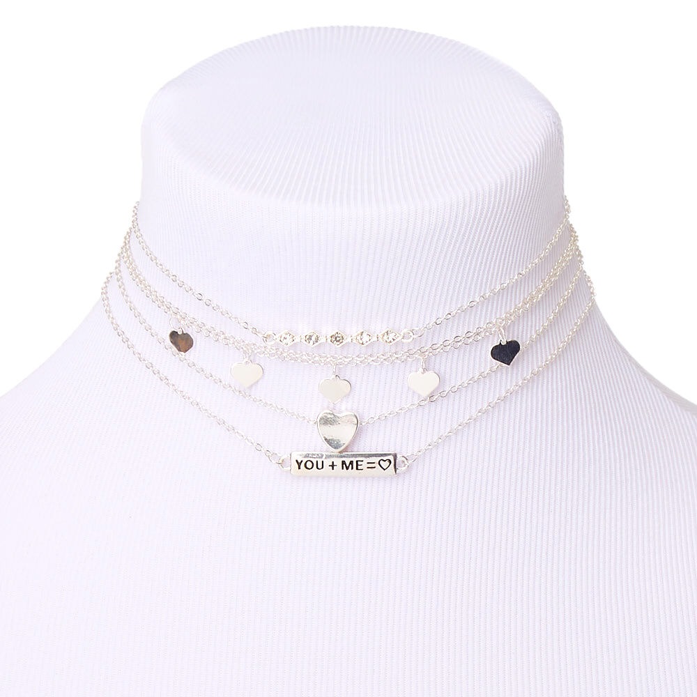 Silver Perfect Match Choker Necklaces - 5 Pack,