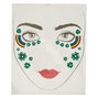 Rainbow Shamrock Face Stickers - Green,