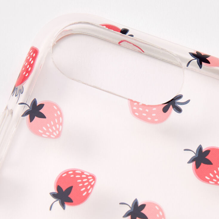 Strawberry Ring Holder Protective Phone Case - Fits iPhone&reg; 6/7/8 Plus,