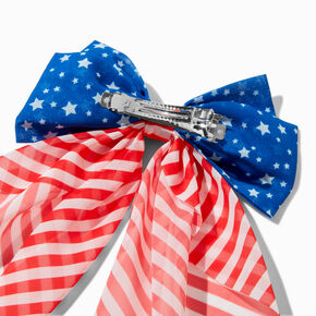 American Flag Hair Bow Clip,