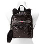 Sequin Cat 10&#39;&#39; Mini Backpack - Black,