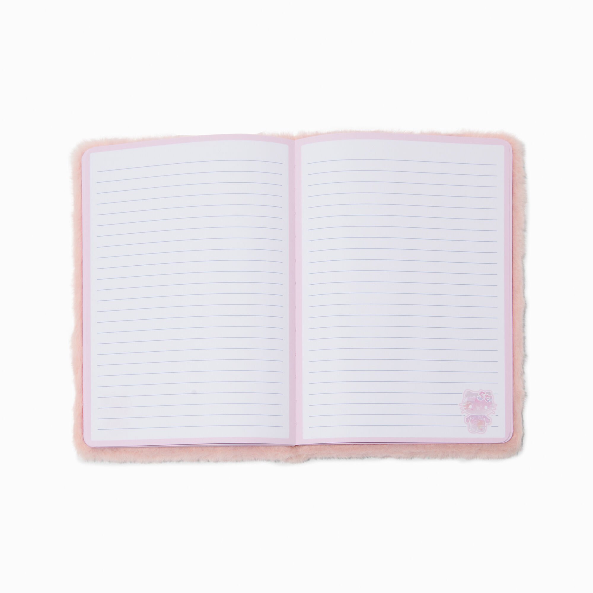 Carnet en peluche en exclusivité chez Claire’s Hello Kitty® 50e anniversaire,