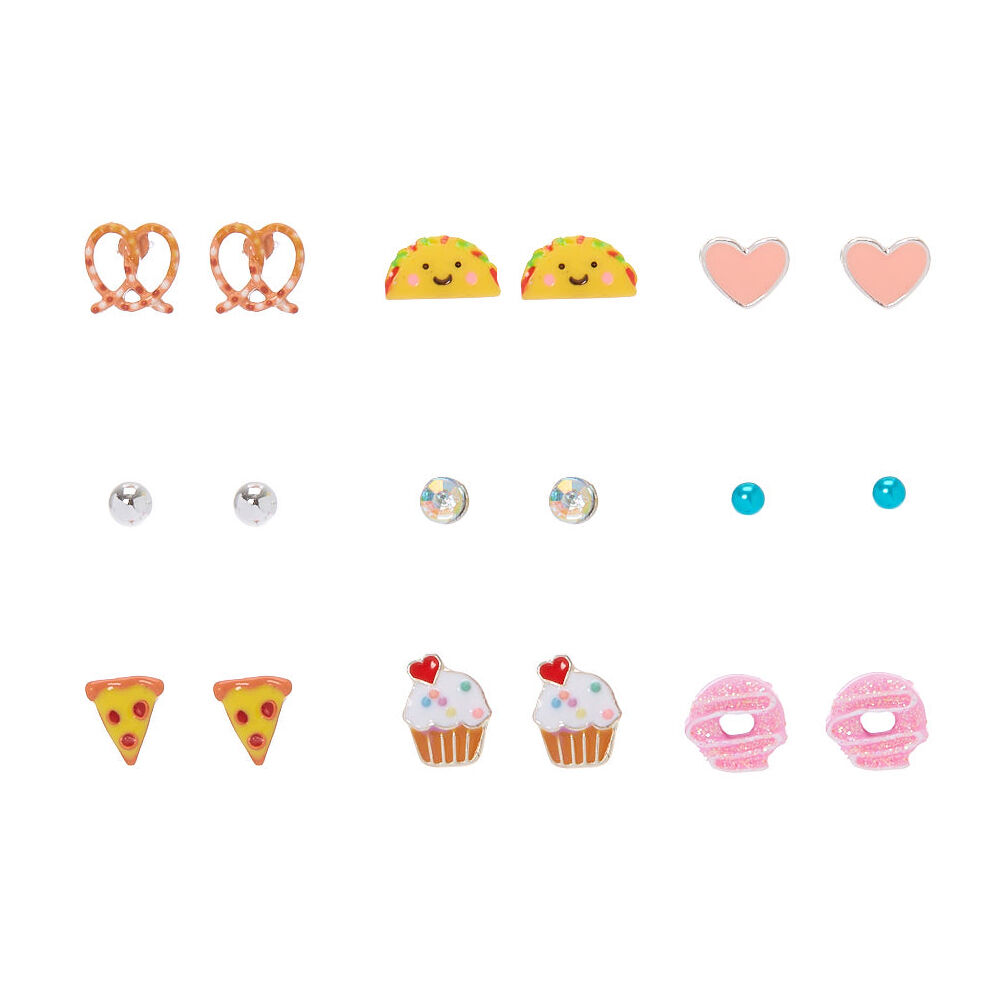 Sweet Savory Stud Earrings 9 Pack