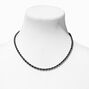 Hematite 4MM Rope Chain Necklace,