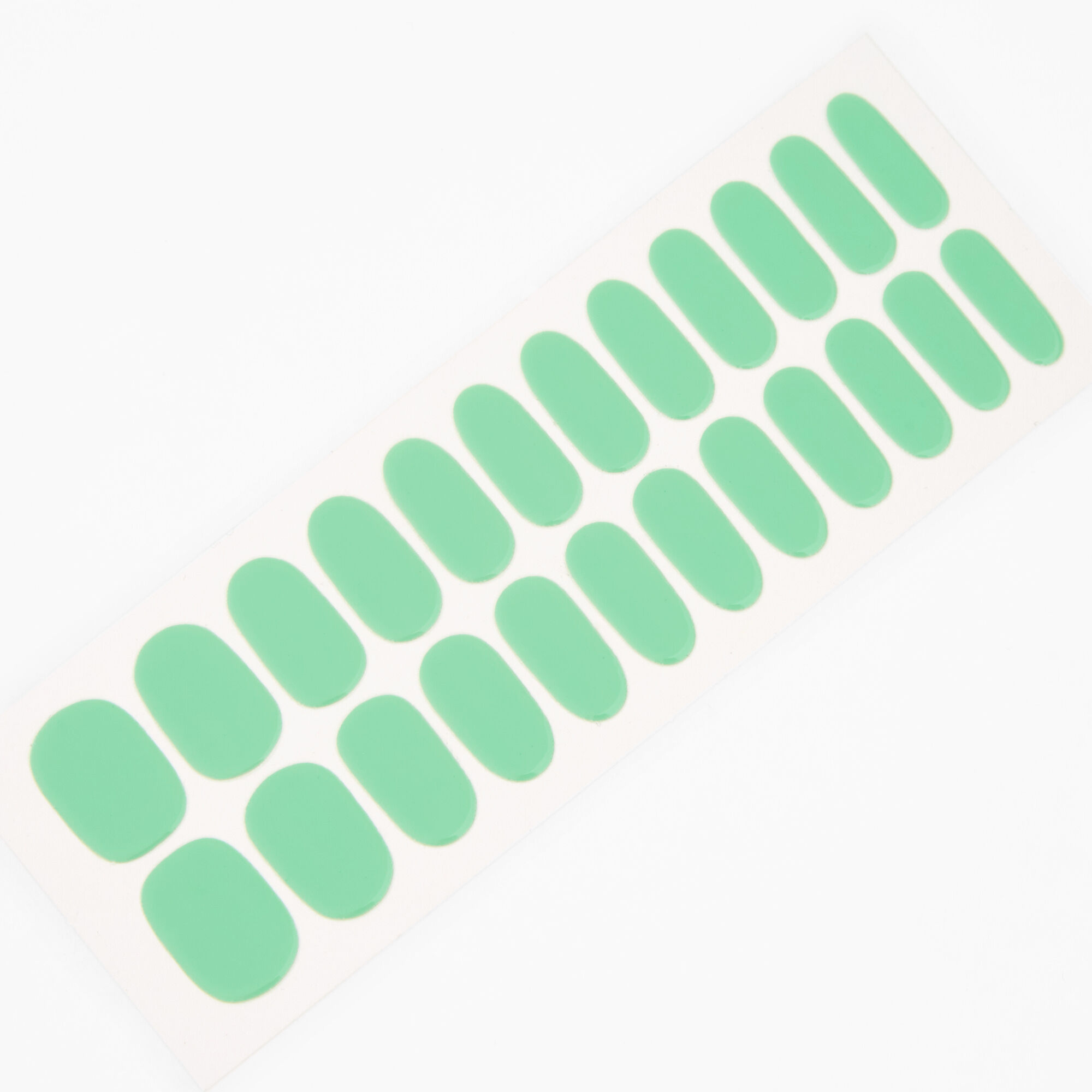 Mint Green Vegan Nail Wraps Set - 24 Pack,