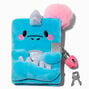 Blue Dino Plush Lock Diary,