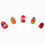 Froot Loops&trade; Claire&#39;s Exclusive Stiletto Vegan Press On Faux Nail Set - 10 Pack,