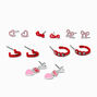 Valentine&#39;s Day Mixed Earrings Set - 6 Pack,