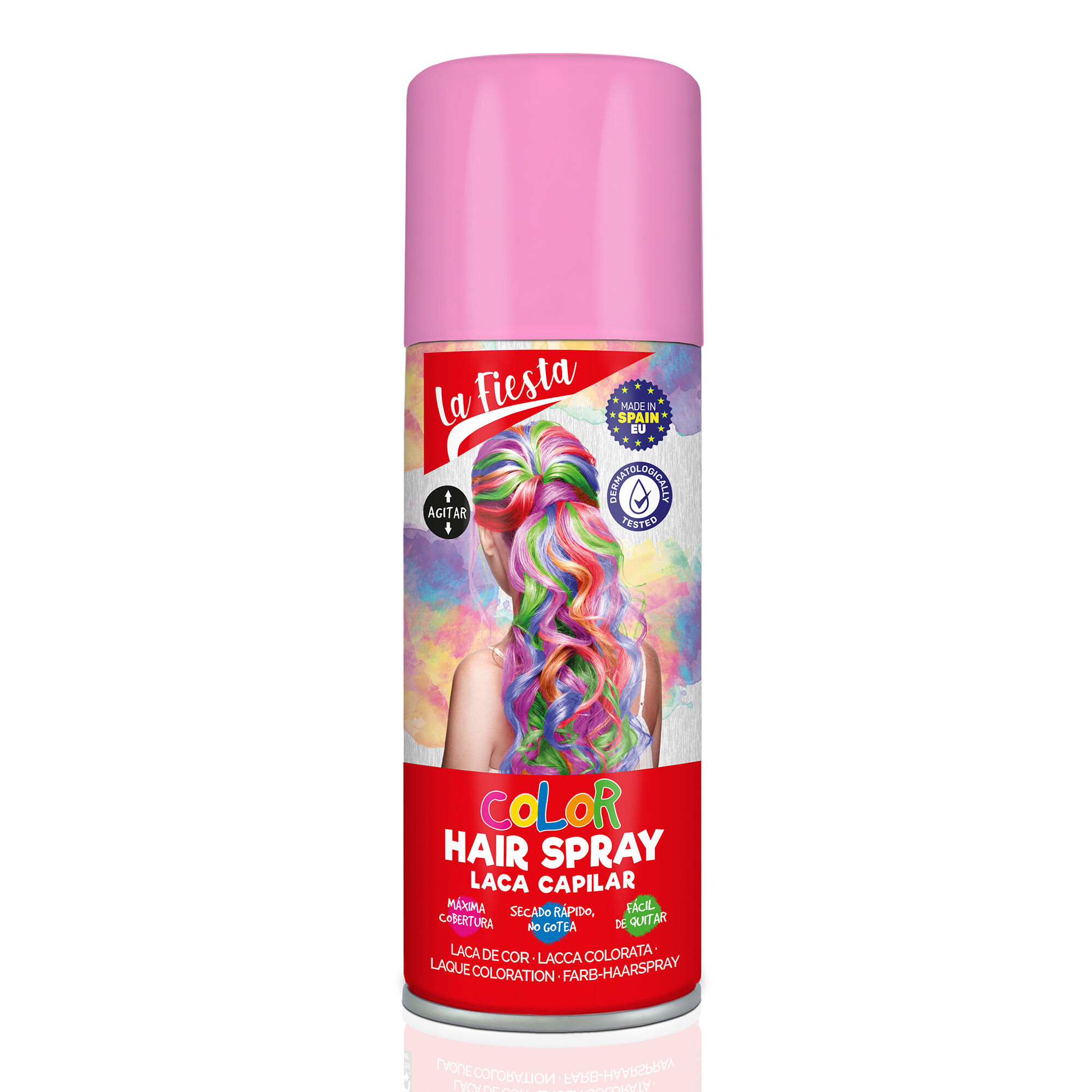 View Claires La Fiesta Color Hair Spray Light Pink information