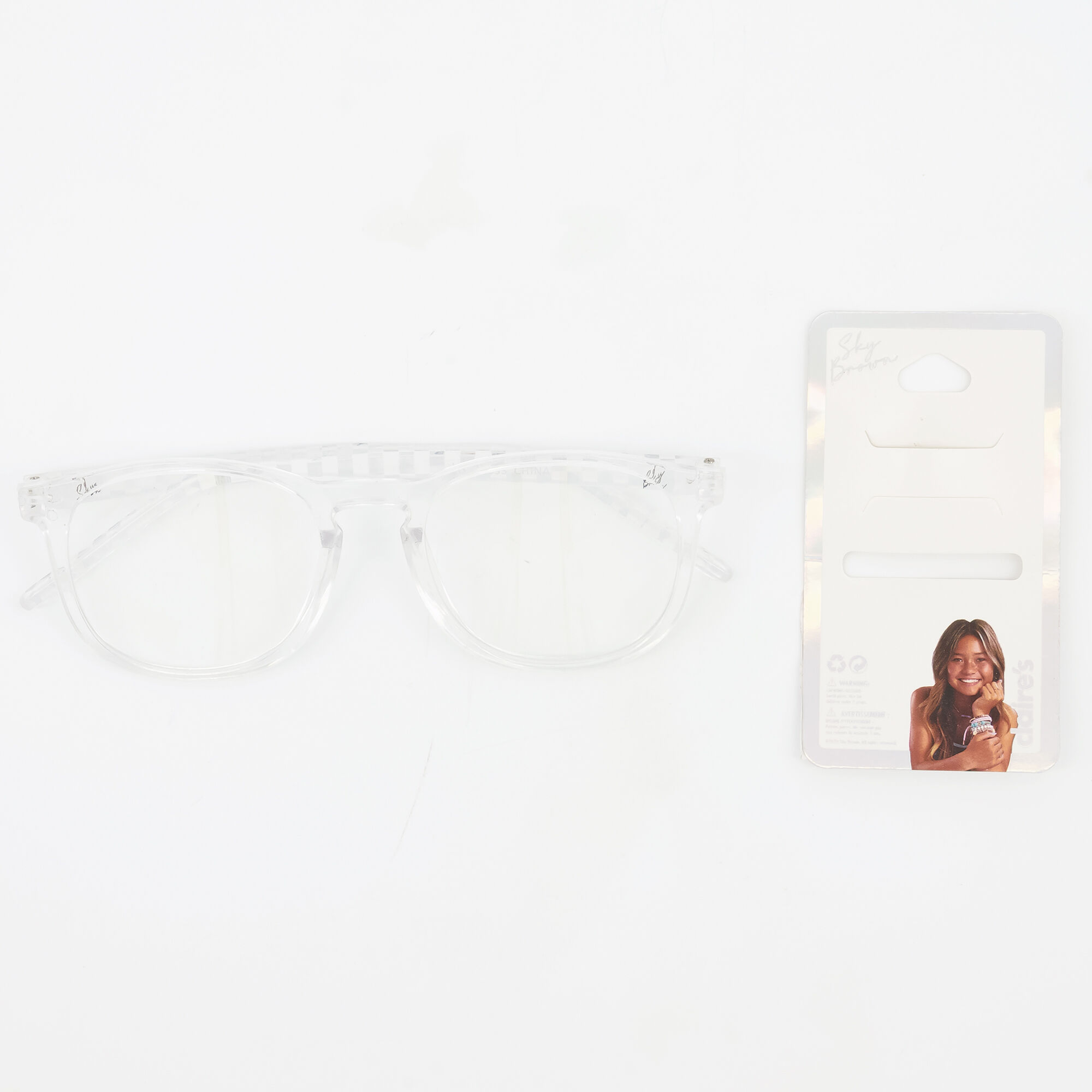Claire's Lunettes réduisant la lumière bleue Sky Brown™ - Transparent