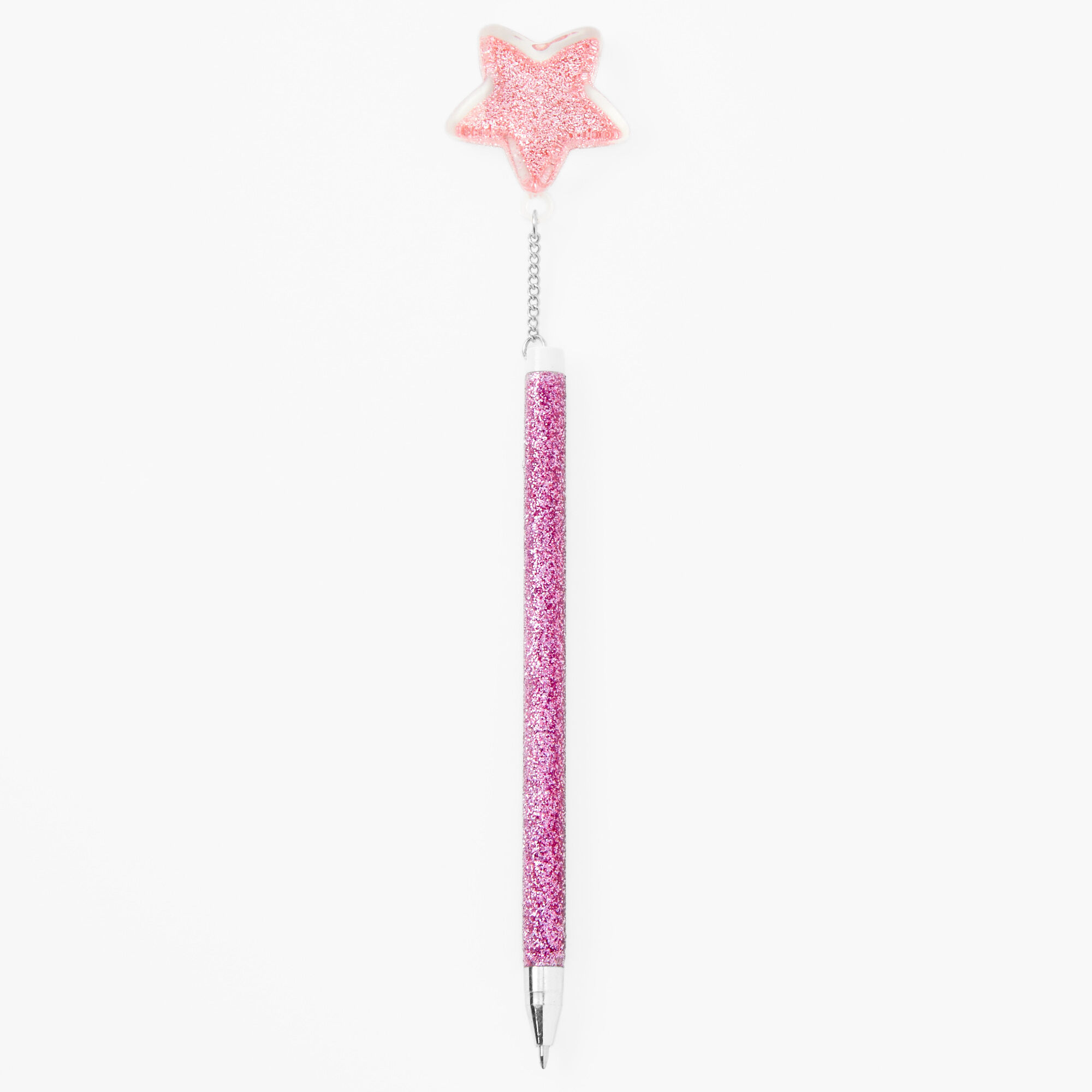 Glitter Star Topper Pen - Pink,