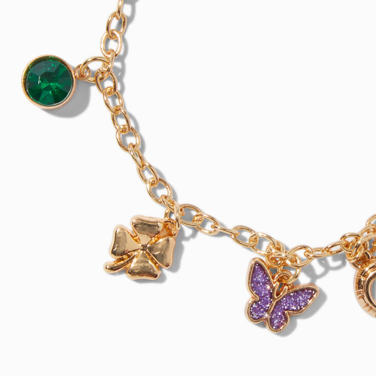 Gold-tone Lucky Charm Bracelet,
