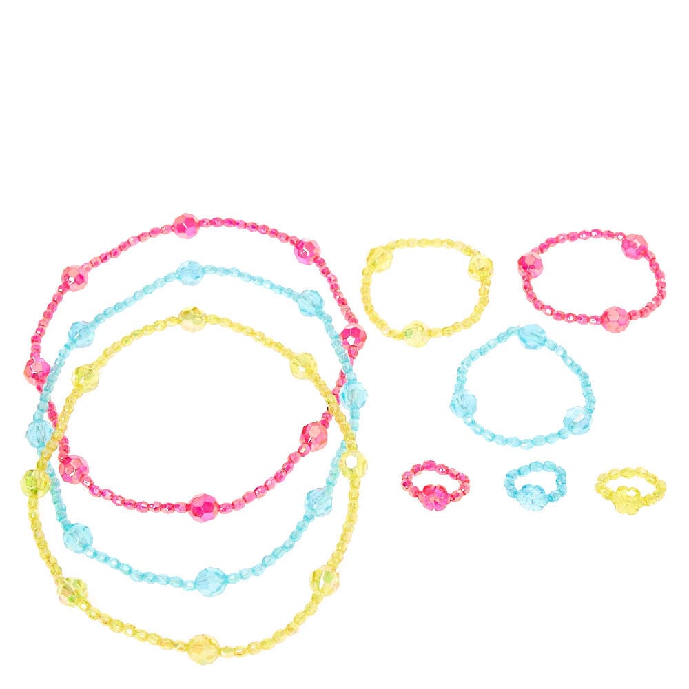 Claire's Club Iridescent Beaded Jewellery Set - 9 Pack,