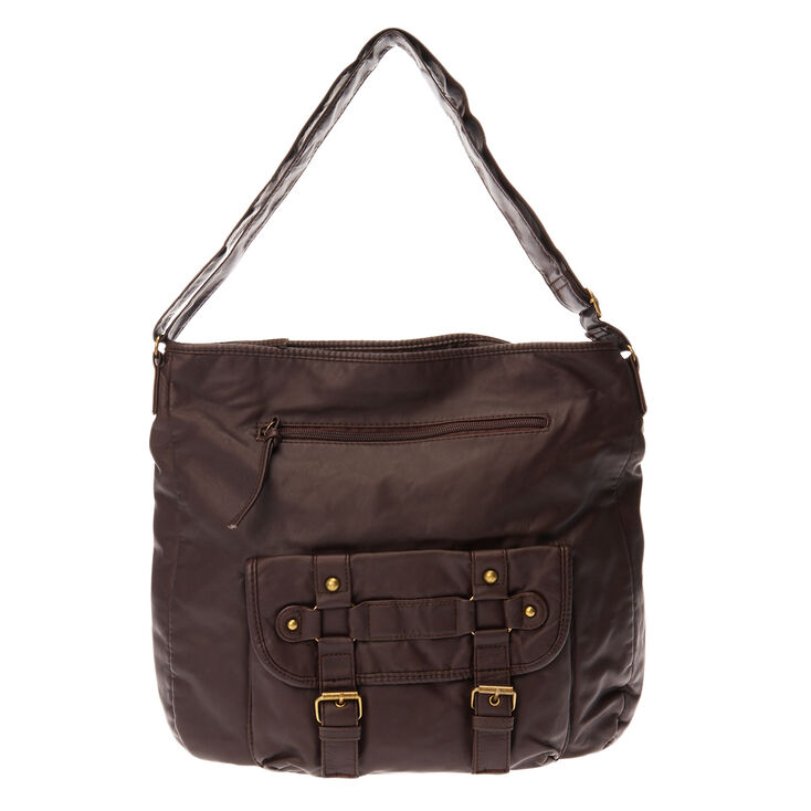 Claire's Sacoche en similicuir - Marron