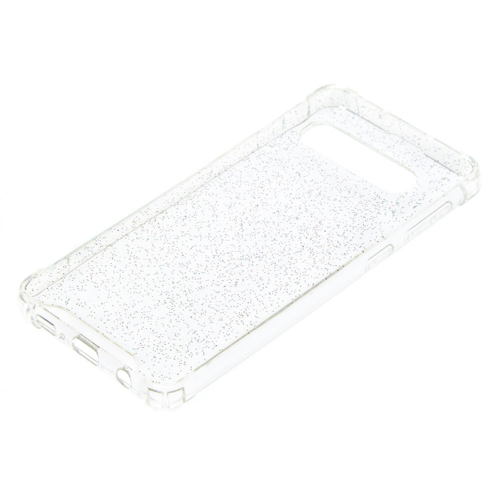 Clear Holographic Glitter Protective Phone Case - Fits Samsung Galaxy S10,