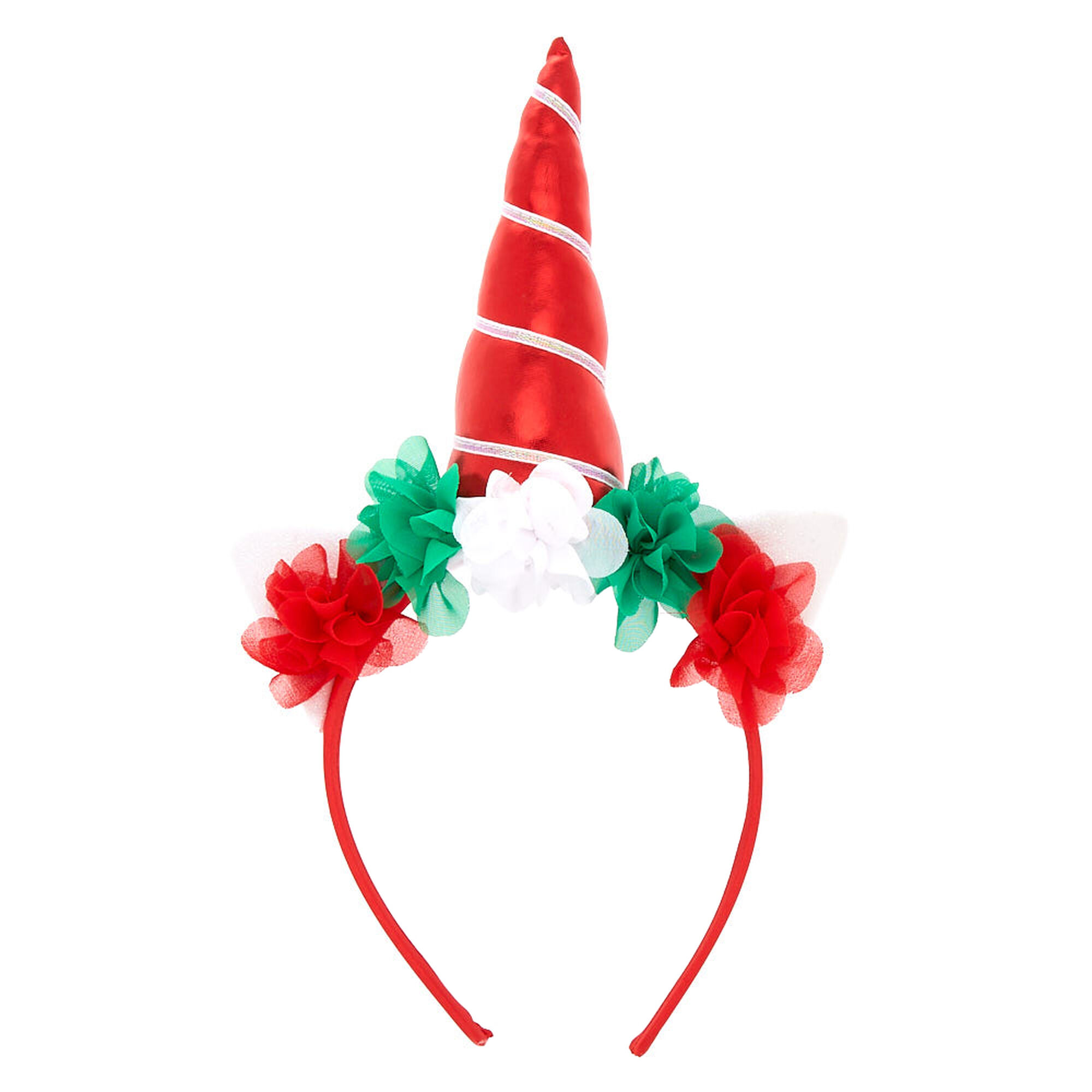Christmas Unicorn Floral Headband Red Claire S Us
