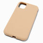 Coque de portable en silicone brun roux unie - Compatible avec iPhone&reg;&nbsp;11,