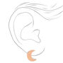 Crescent Moon Stud Earrings- Peach,