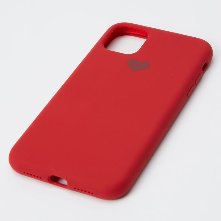 Coque de portable rouge avec c&oelig;ur - Compatible avec iPhone&reg;&nbsp;11,