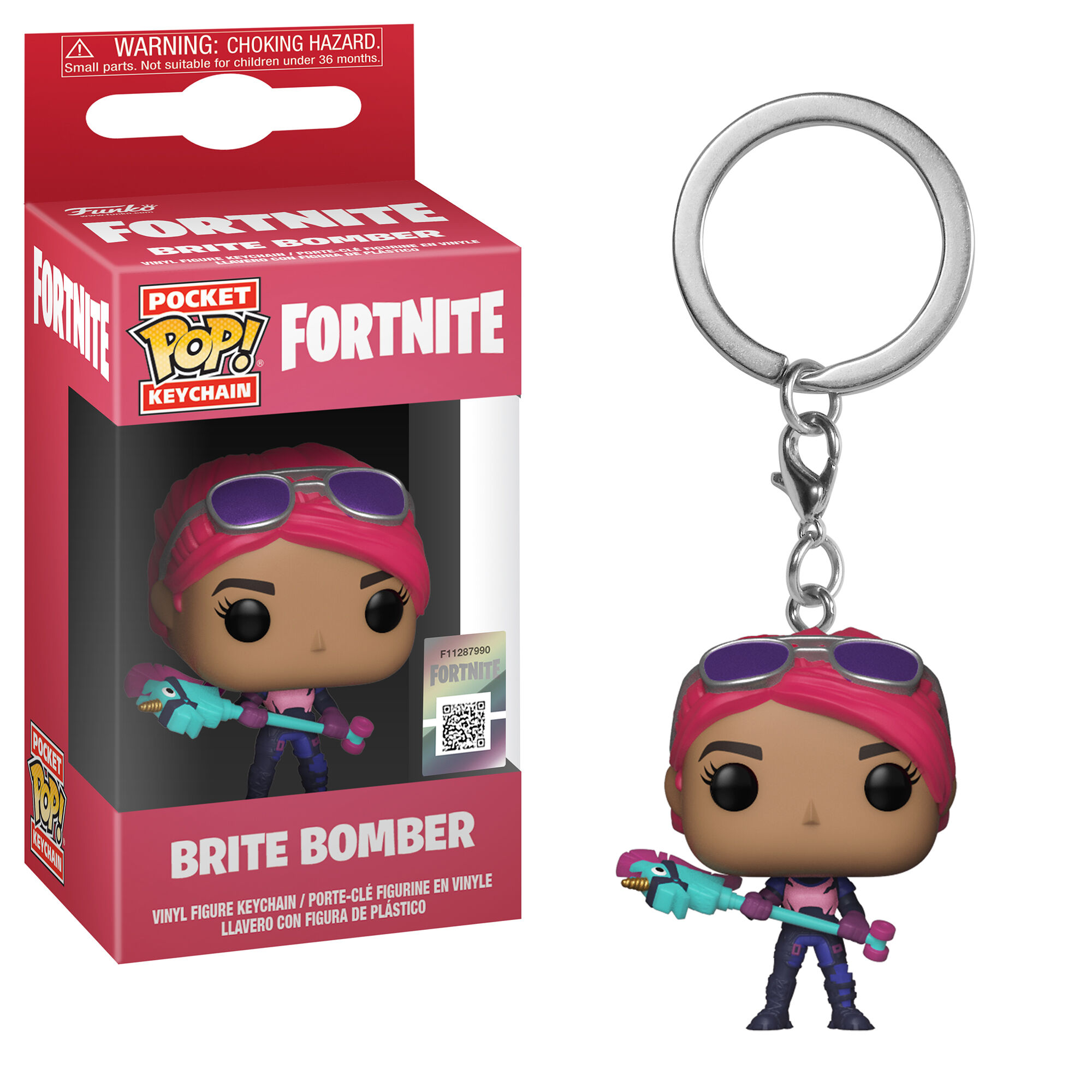 Porte-clés en vinyle Brite Bomber de Fortnite,