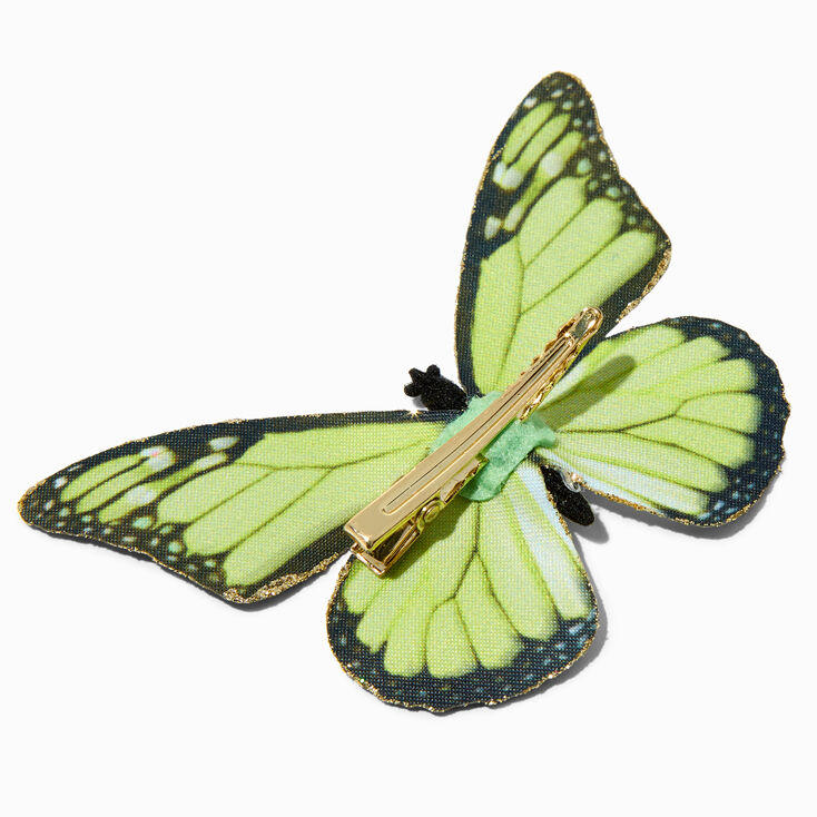 Green Butterfly Barrette Clip,
