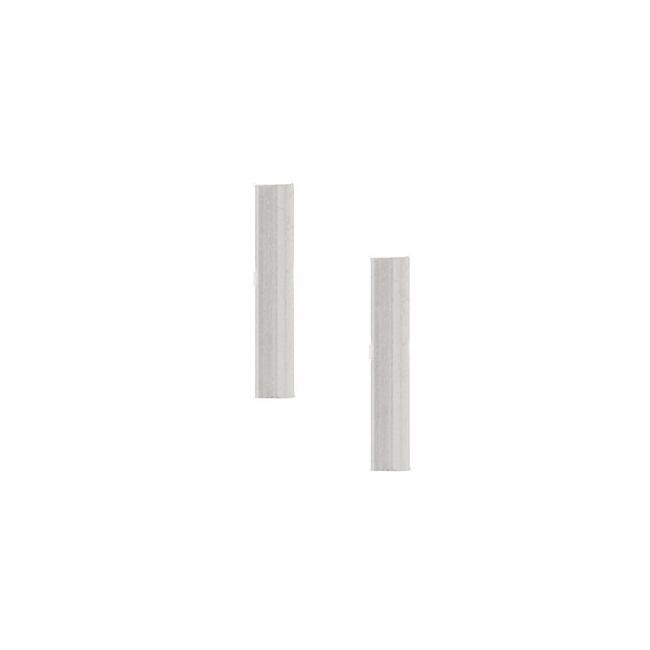 Sterling Silver Metal Bar Stud Earrings,