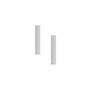 Sterling Silver Metal Bar Stud Earrings,