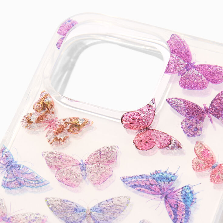 Glittery Butterflies Phone Case - Fits iPhone&reg; 14 Pro Max,