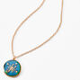 Gold Zodiac Mood Pendant Necklace - Scorpio,