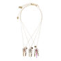 Glass Stone Dreamcatcher Best Friend Necklaces - 3 Pack,