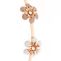 Rose Gold Blush Flowers Headband,