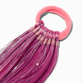 Purple, Mint, &amp; Tinsel Ombr&eacute; Faux Hair Tie,