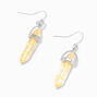 Orange Star Glitter Mystical Gem 1&quot; Drop Earrings,